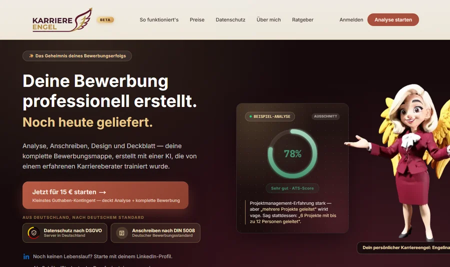 Vorschau karriereengel.de
